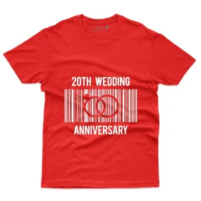 20th Wedding T-Shirt - 20th Anniversary Collection