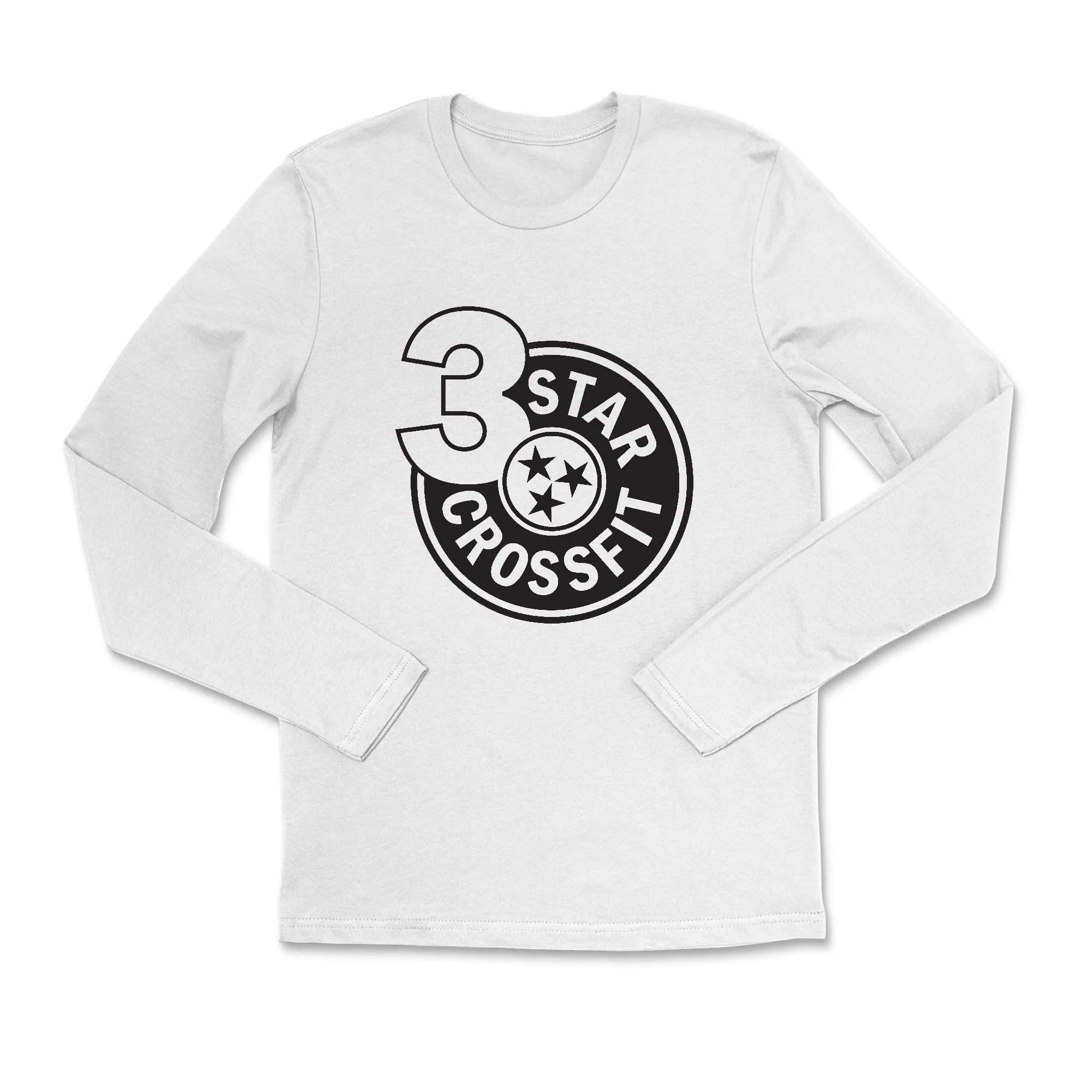 3 Star CrossFit One Color Mens - Long Sleeve