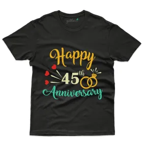 45th Anniversary Black T-Shirt - 45th Anniversary Collection