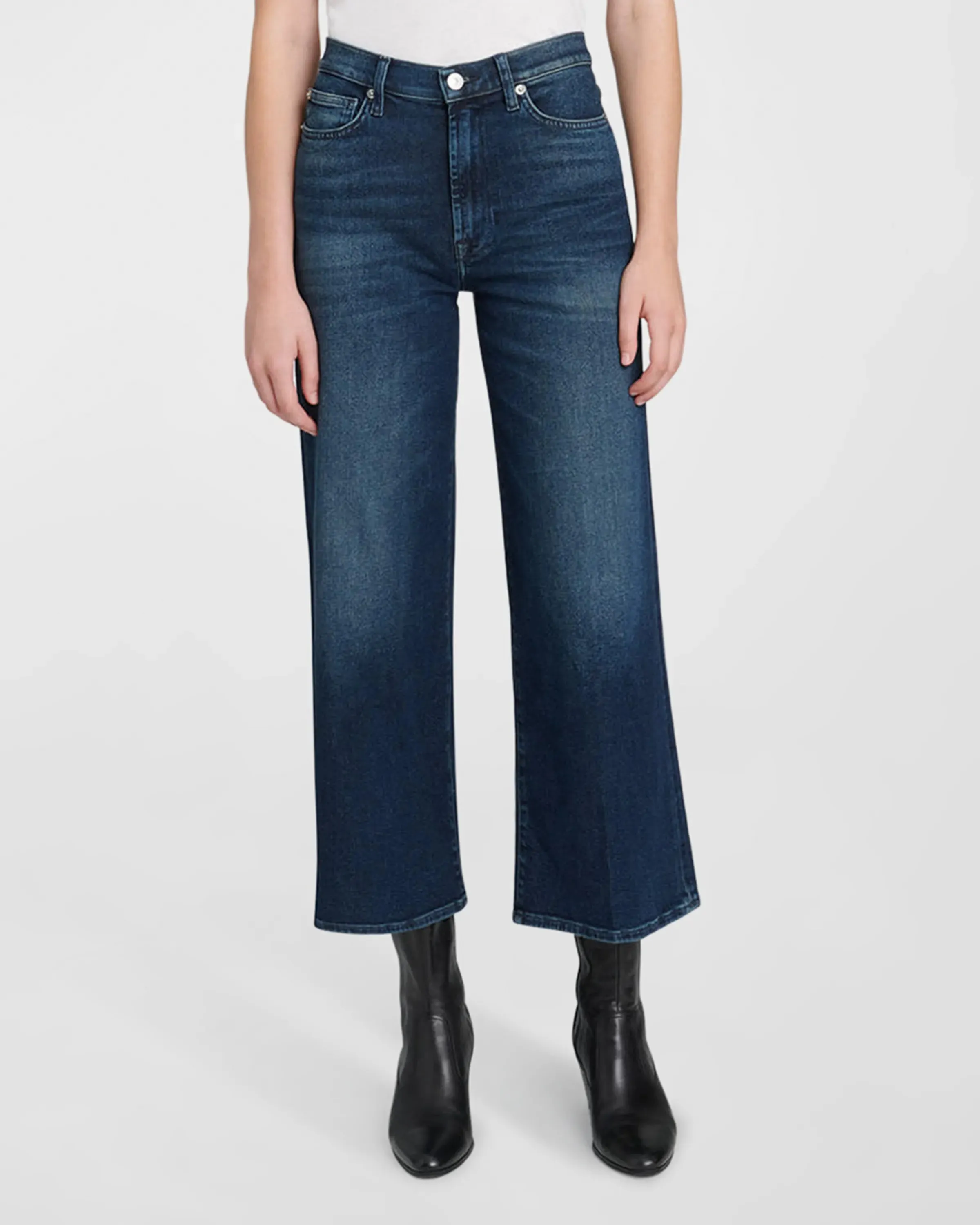 7 For All Mankind 'Cropped Jo'- blue land