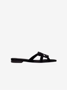 7pm Sunset at the Beach Vegan Sandals | Black