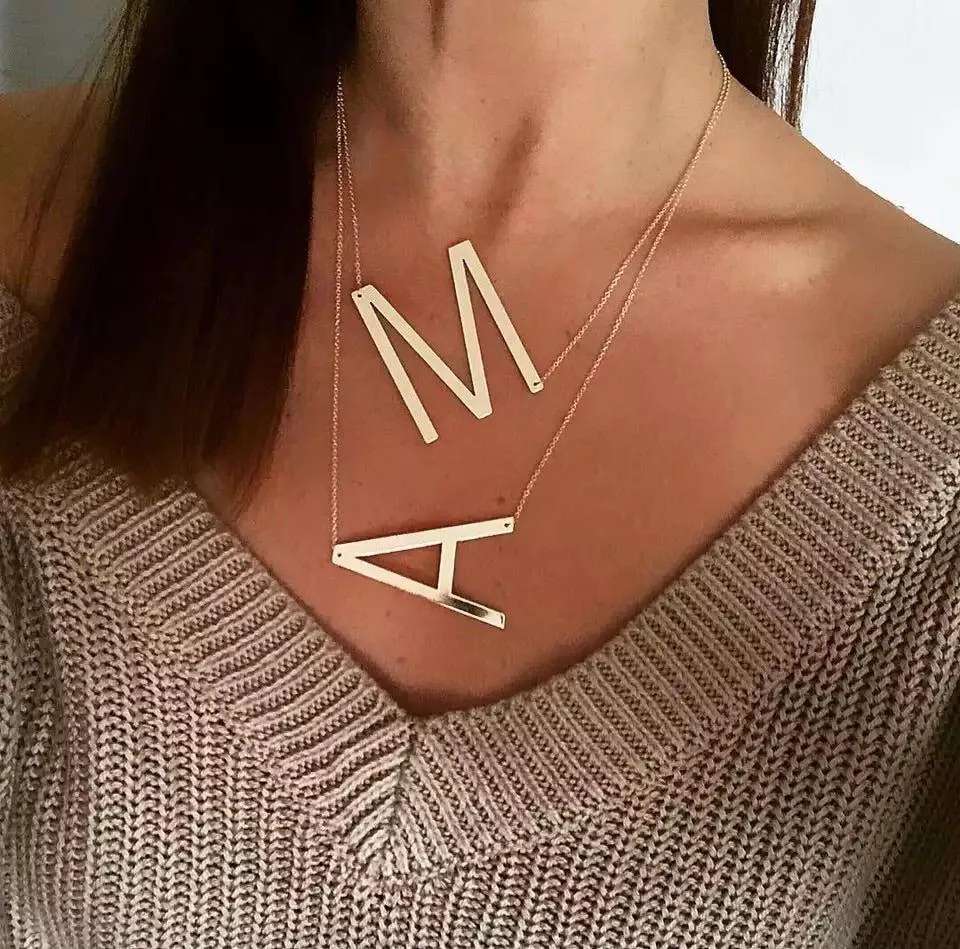 ABCs and XYZs Monogram Letter Necklace