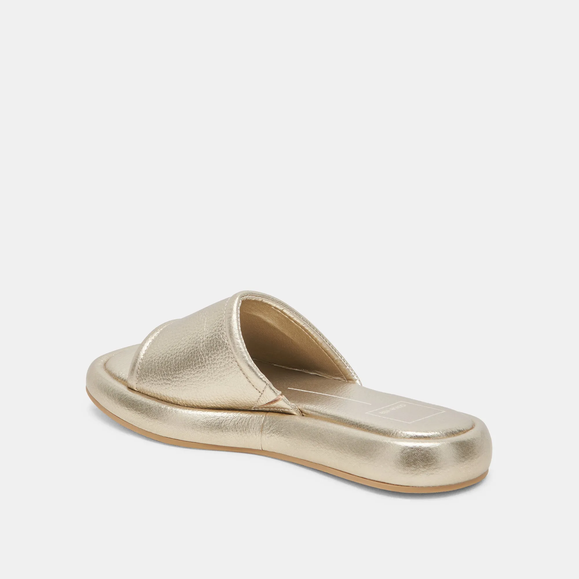 AISHA SANDALS GOLD METALLIC LEATHER