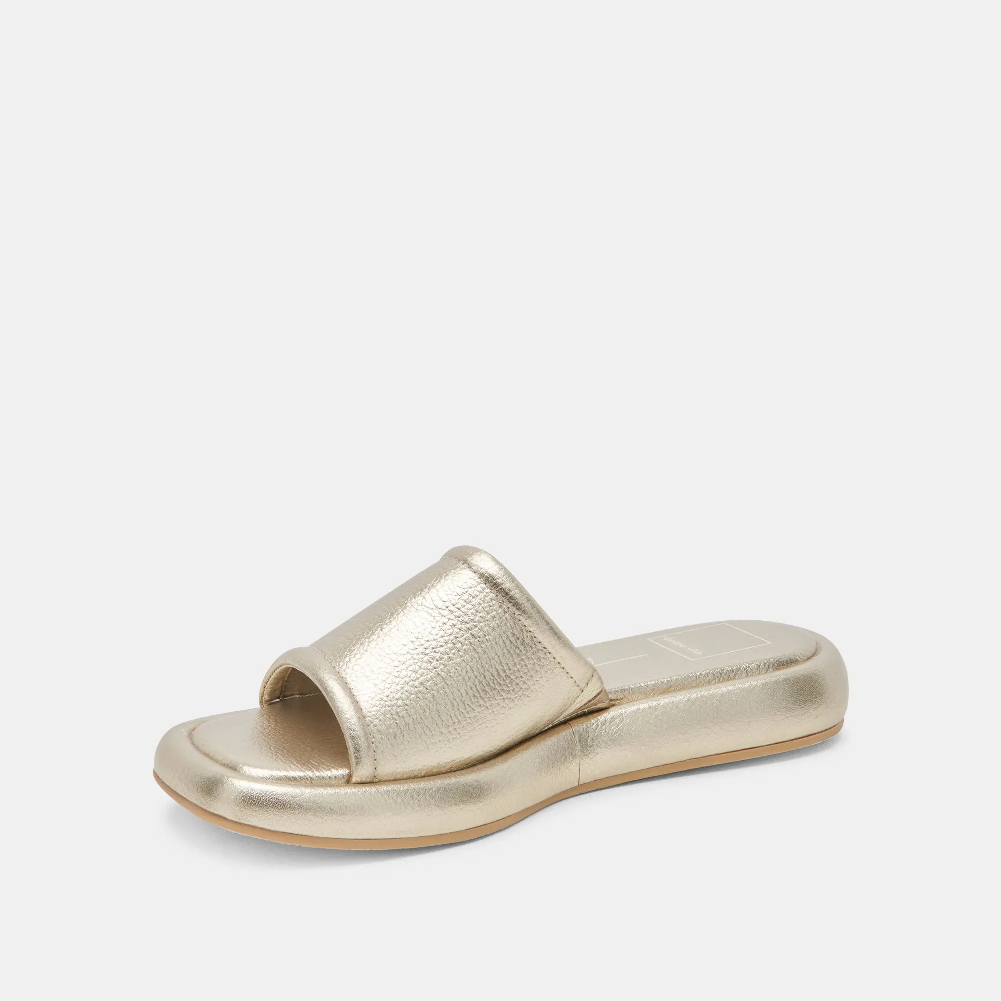 AISHA SANDALS GOLD METALLIC LEATHER