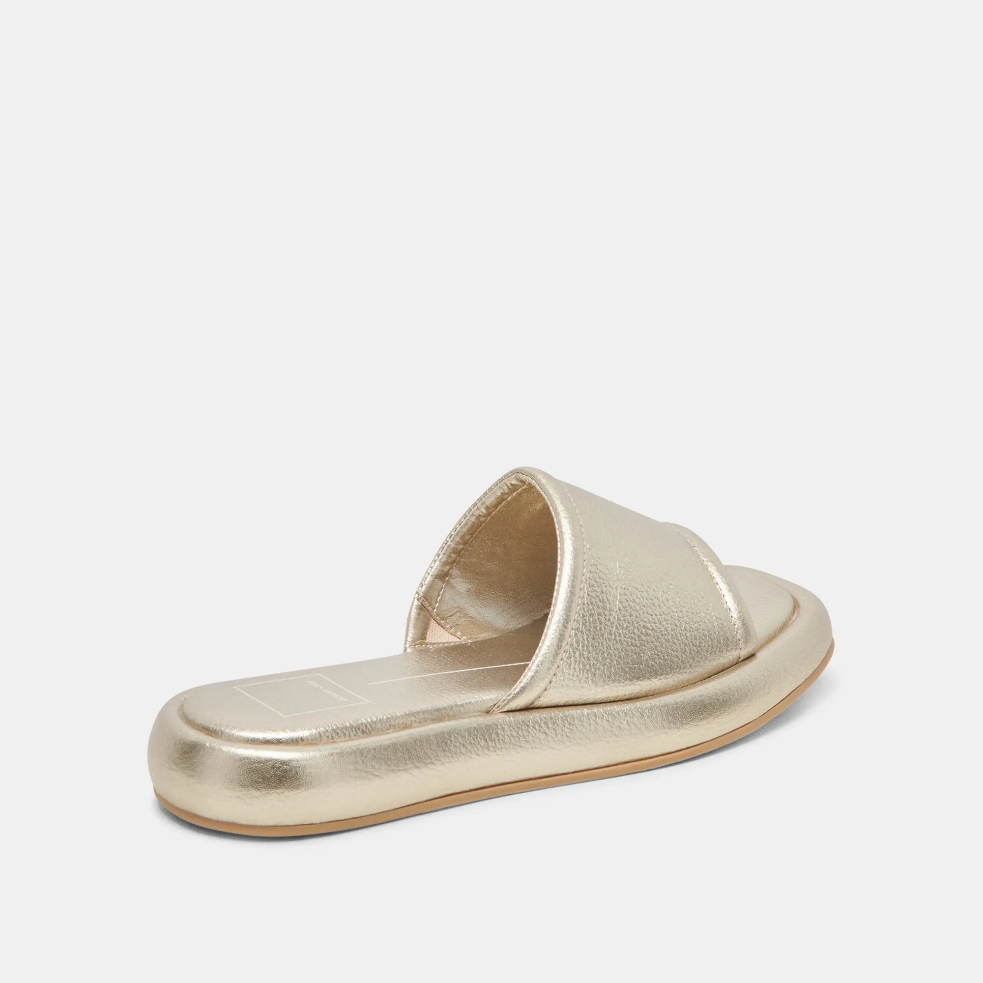 AISHA SANDALS GOLD METALLIC LEATHER