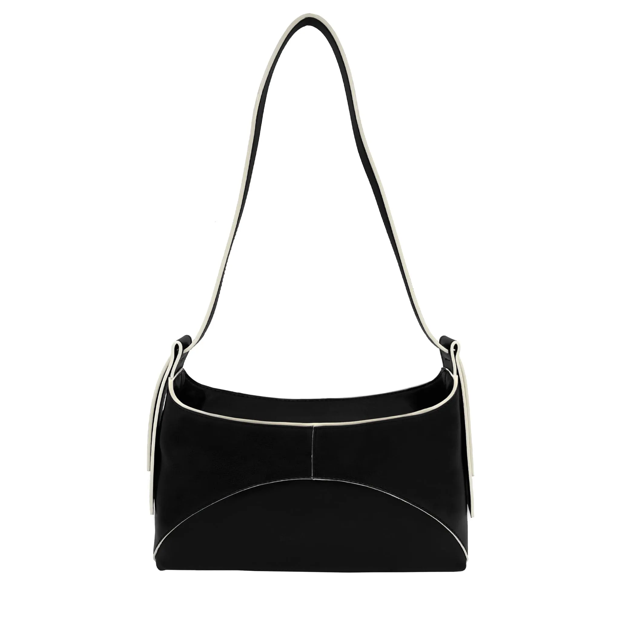 Ambre Desserto Cactus Leather Vegan Baguette Bag | Black