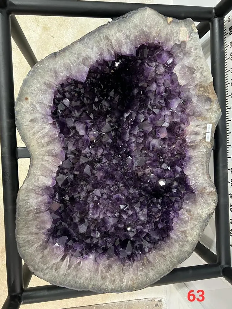 Amethyst Geode Table from Brazil with Custom Stand- 41 / 684 lbs