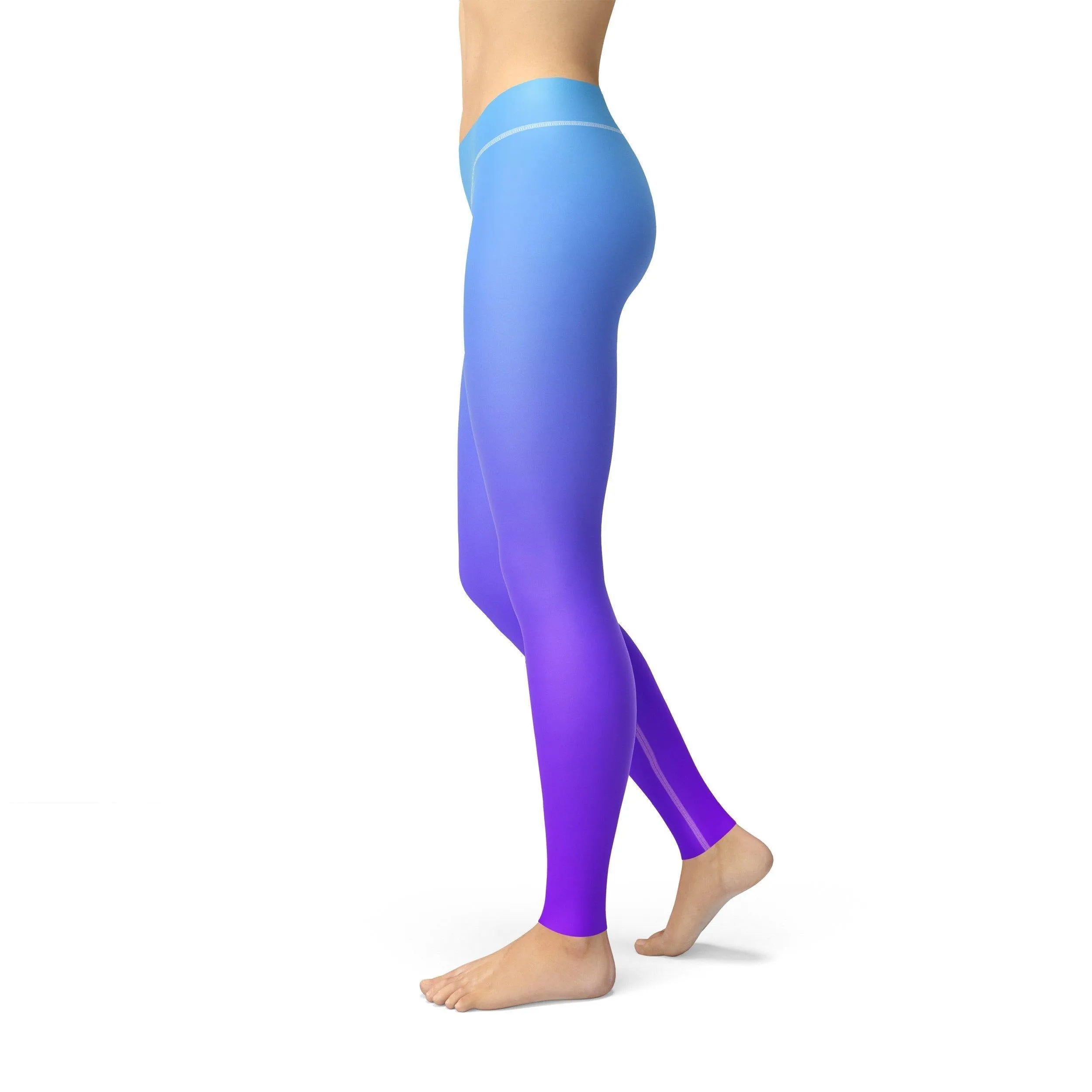 Avery Blue Purple Ombre Leggings