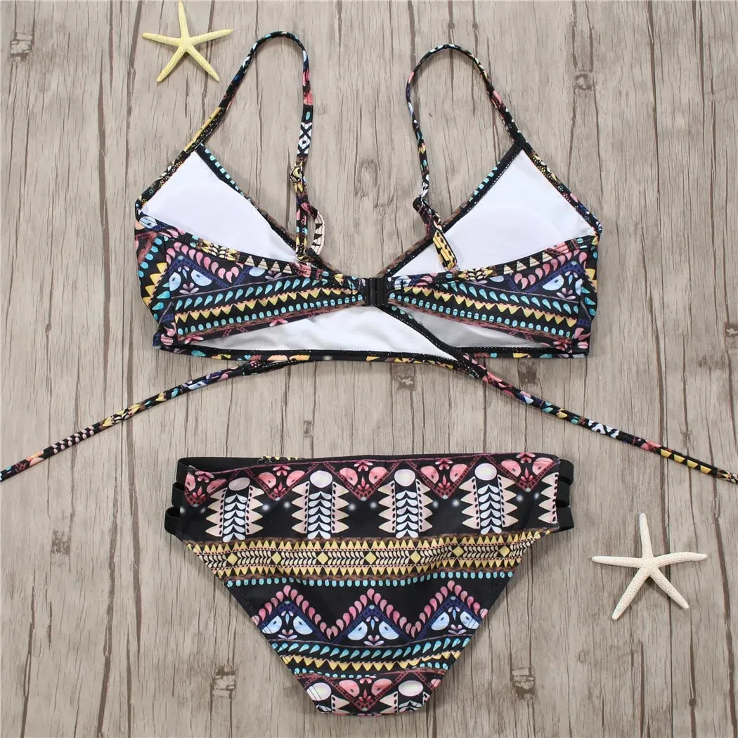 Aztec Bandage Biquini String Bikini