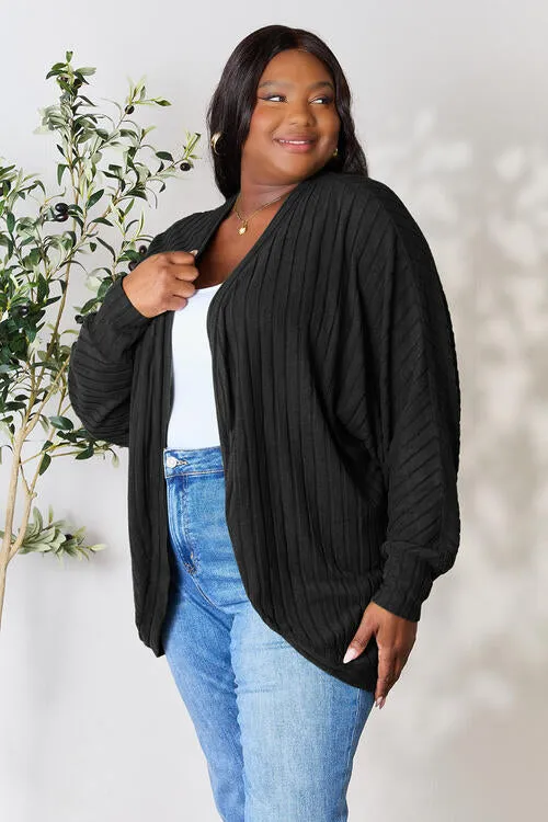 Basic Bae Full Size Ribbed Cocoon Cardigan