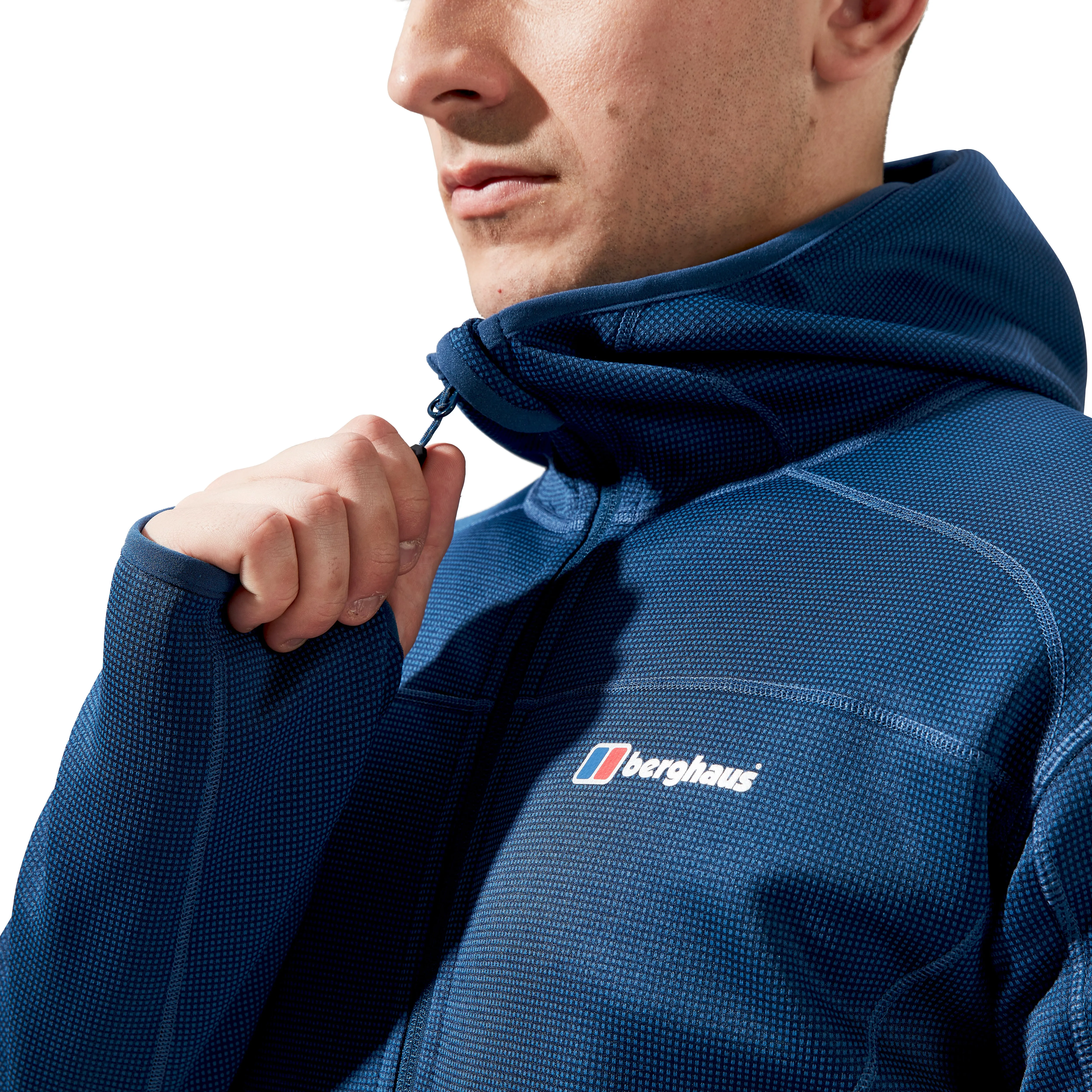 Berghaus Men's Pravitale Mountain 2.0 Hooded Full Zip Fleece (Murky Marine)