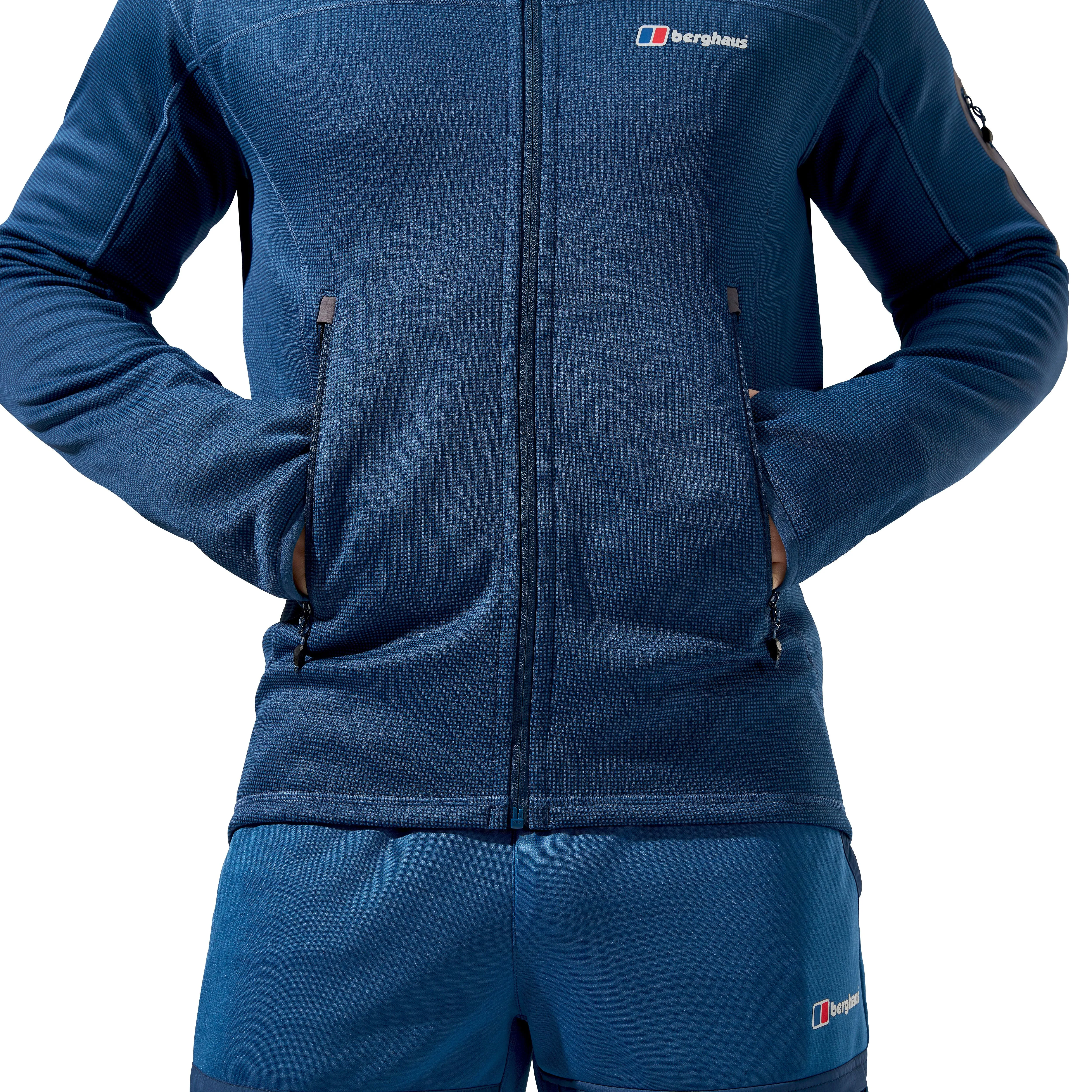 Berghaus Men's Pravitale Mountain 2.0 Hooded Full Zip Fleece (Murky Marine)