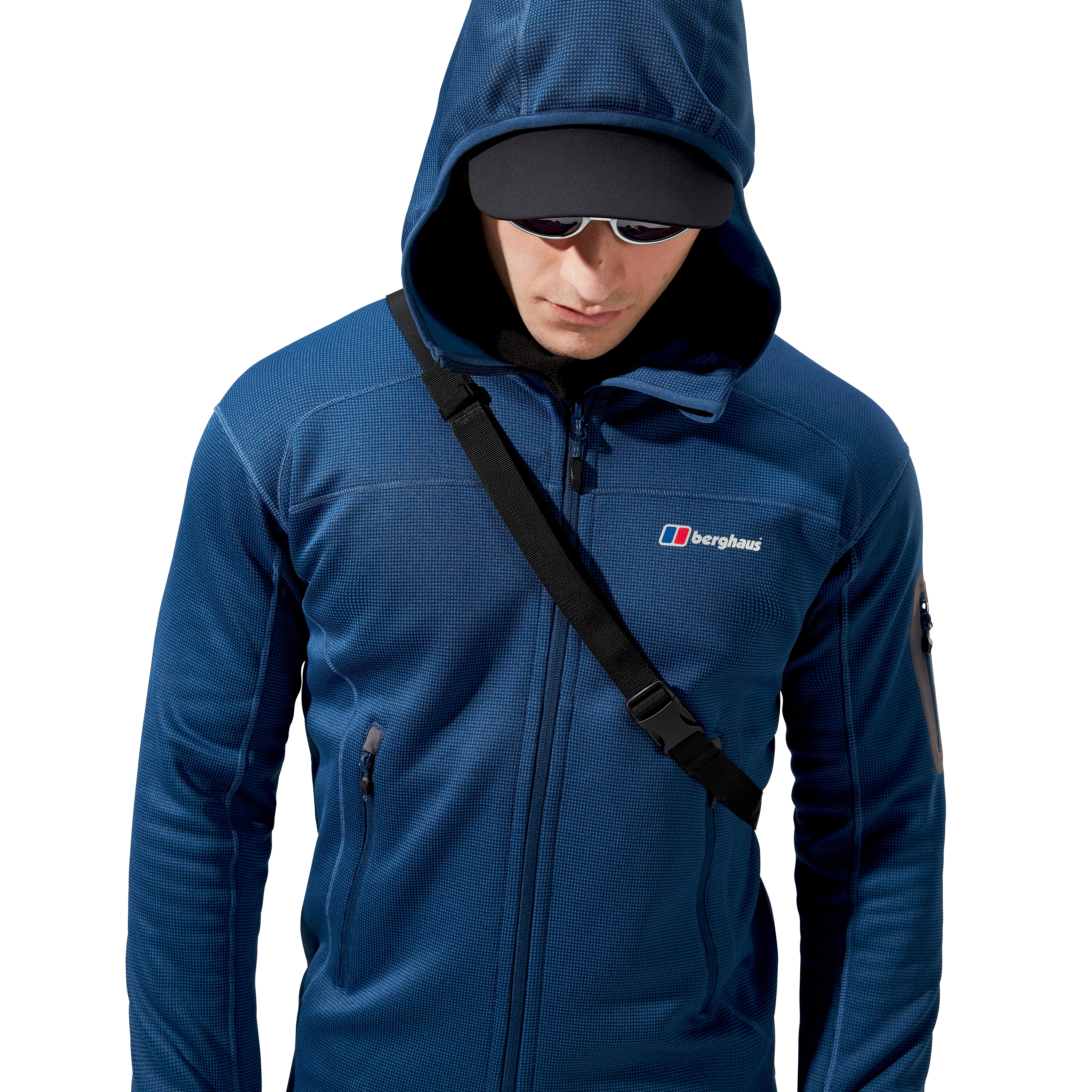 Berghaus Men's Pravitale Mountain 2.0 Hooded Full Zip Fleece (Murky Marine)