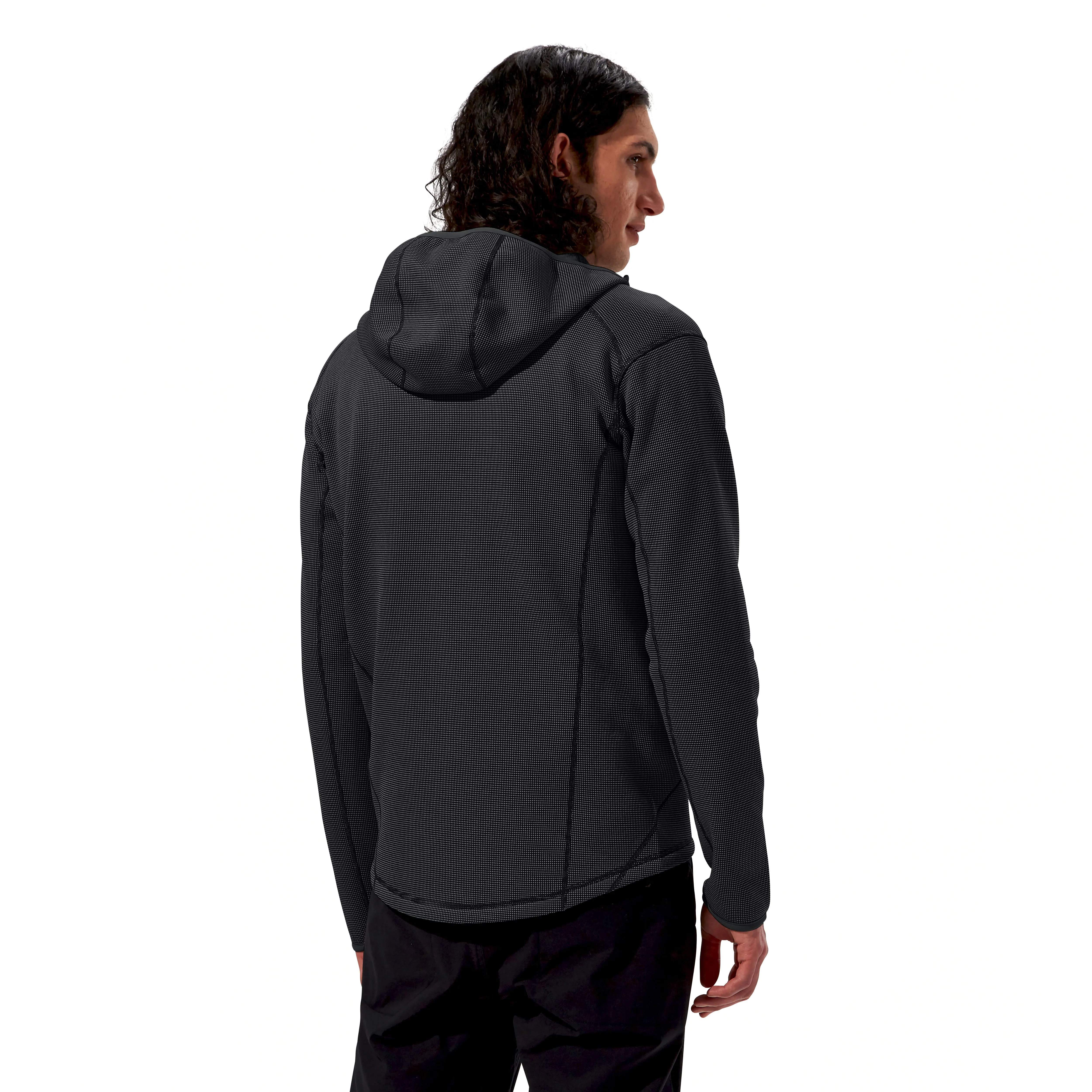 Berghaus Pravitale Mountain 2.0 Hooded Full Zip Fleece (Dark Grey/Black)