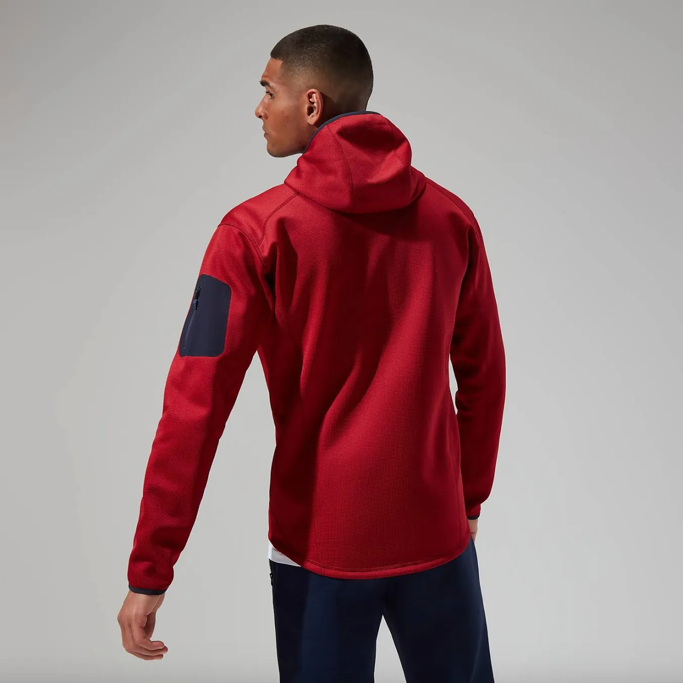 Berghaus Pravitale Mountain 2.0 Hooded Full Zip Fleece (Urban Red Dahlia/Hauterd/Night Sky)