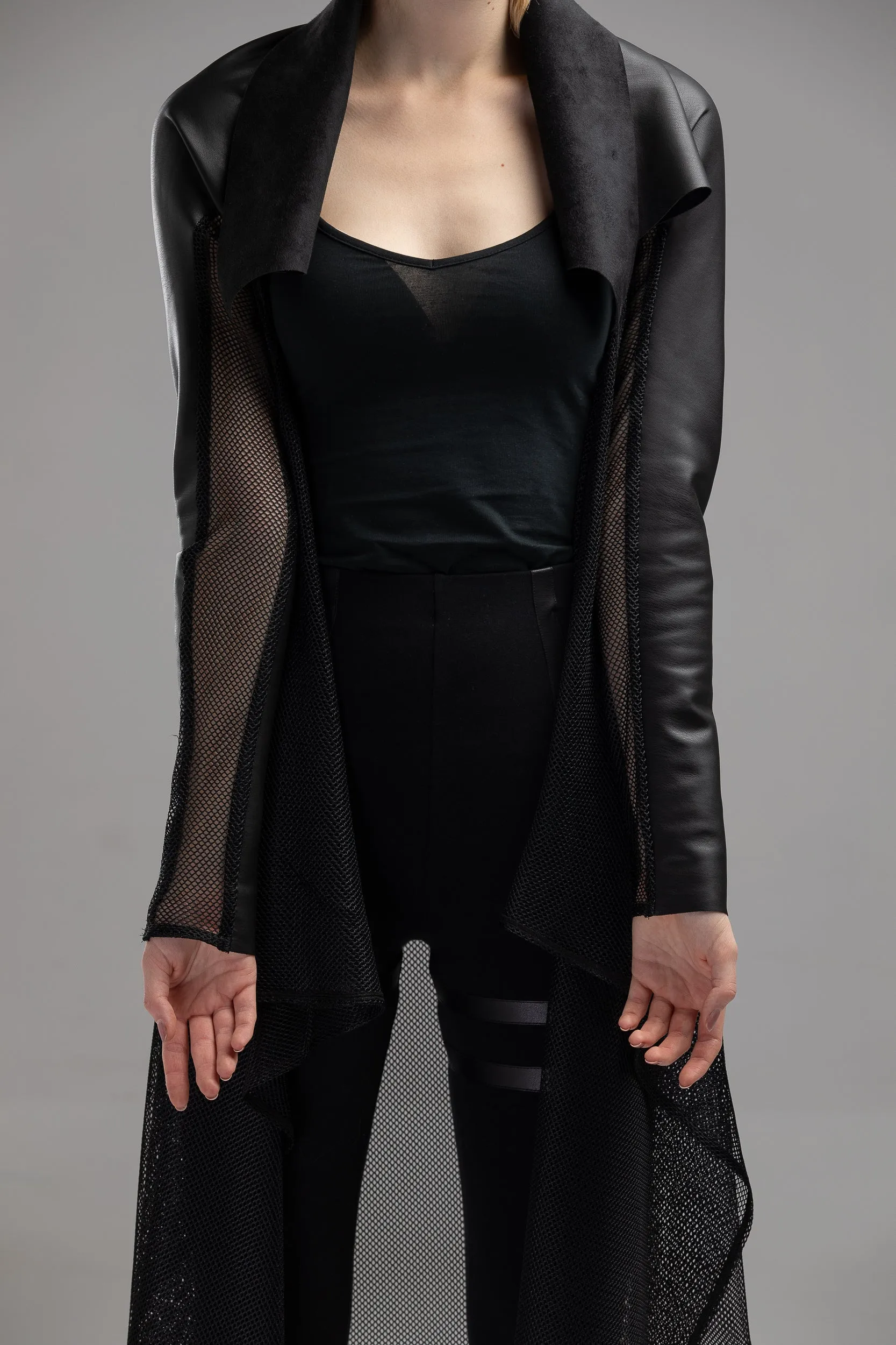 Black sheer bolero jacket