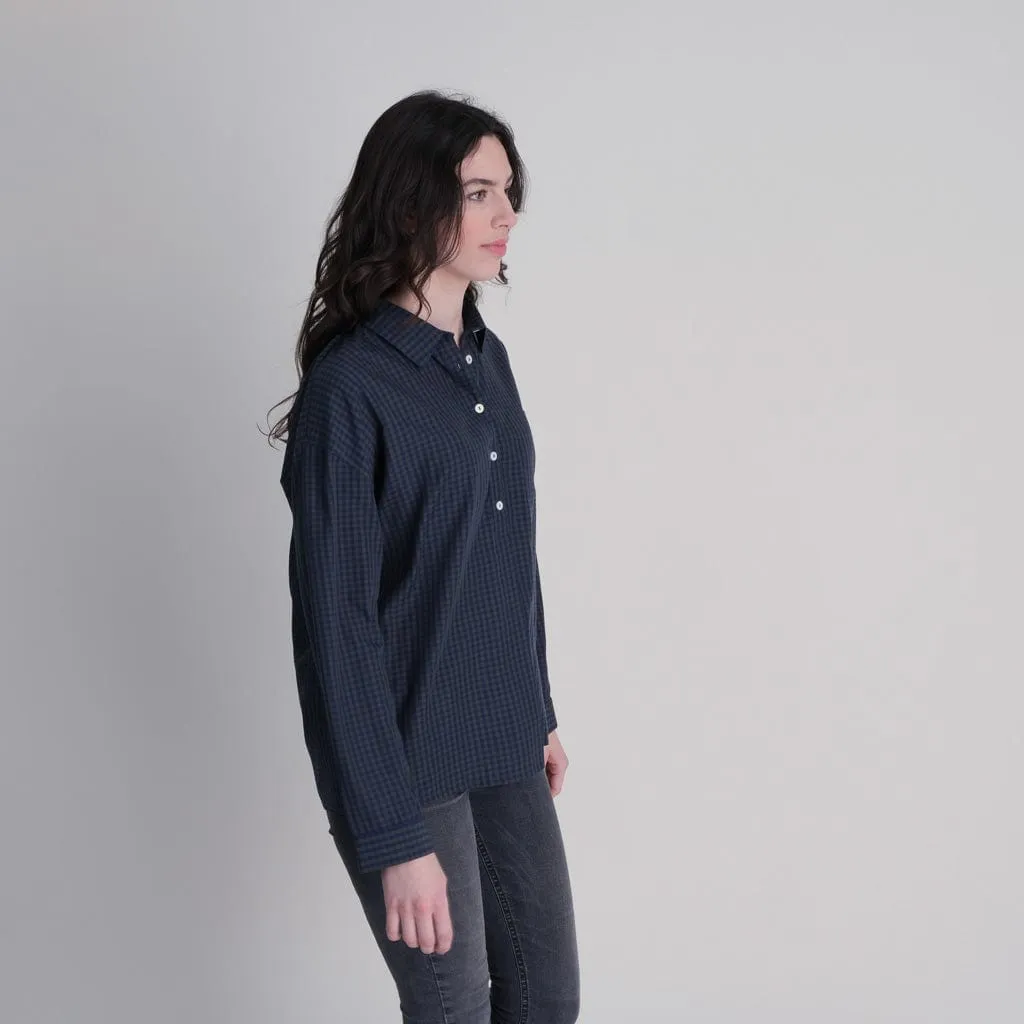 Calla Tencel Buttoned Shirt | Check