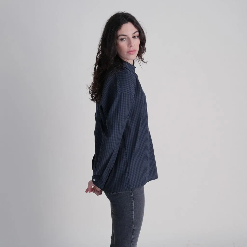 Calla Tencel Buttoned Shirt | Check