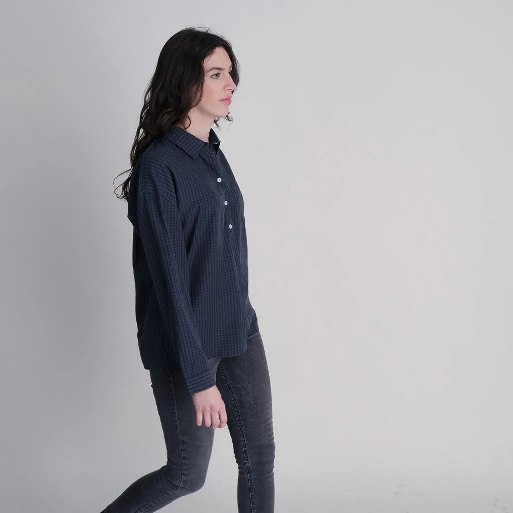 Calla Tencel Buttoned Shirt | Check