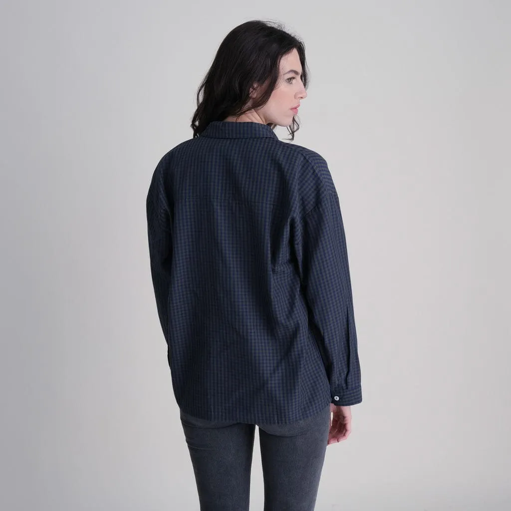 Calla Tencel Buttoned Shirt | Check