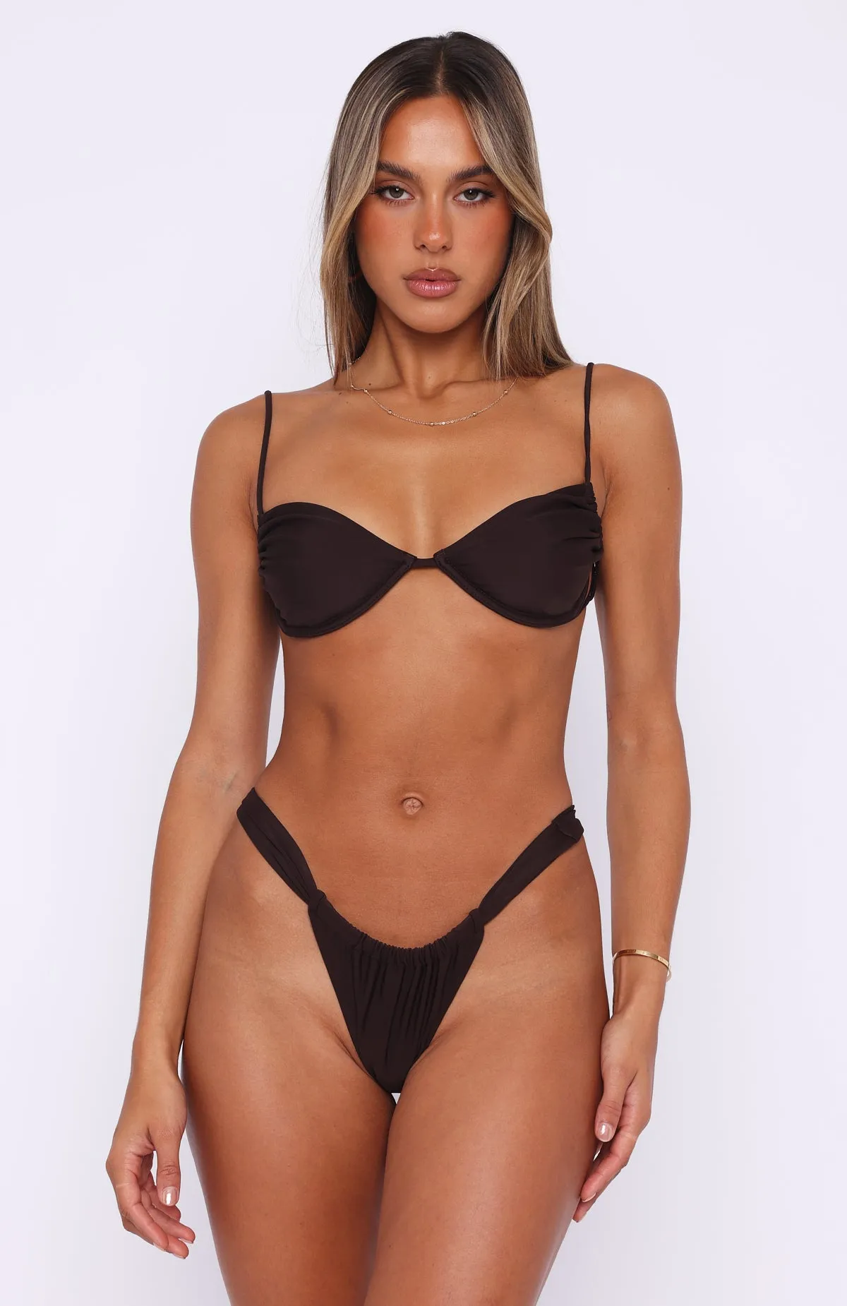 Callala Bikini Top Cocoa