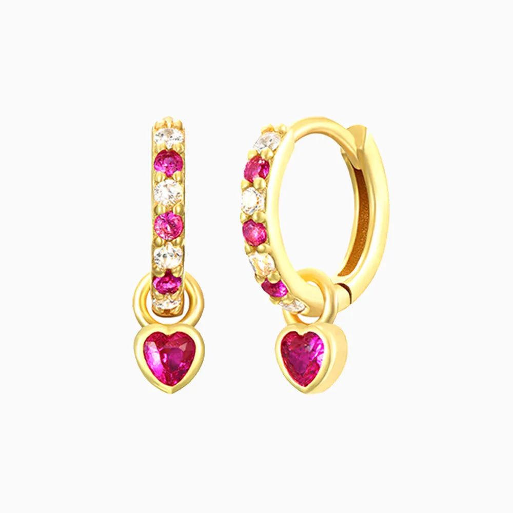 Charming Heart Drop Earrings