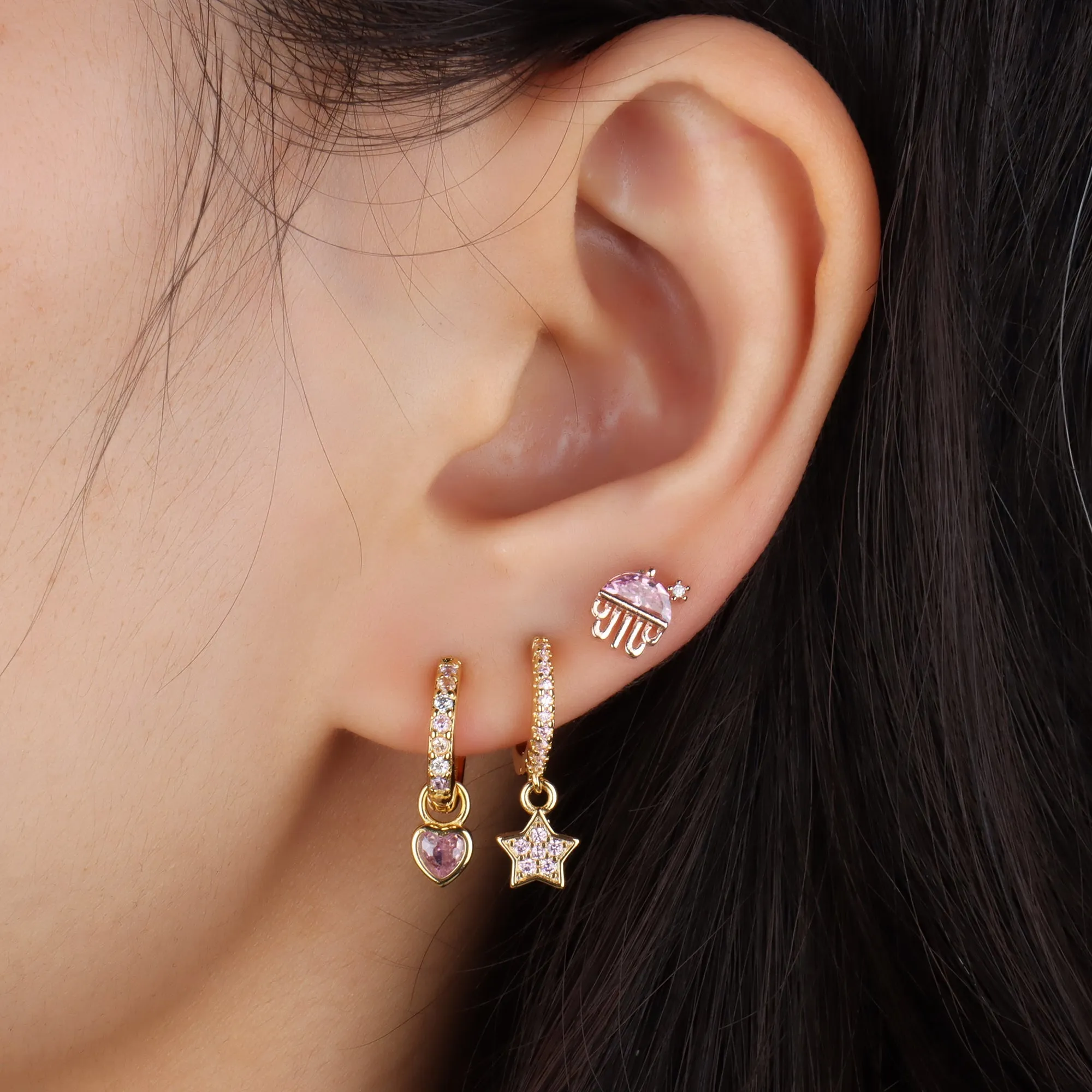 Charming Heart Drop Earrings