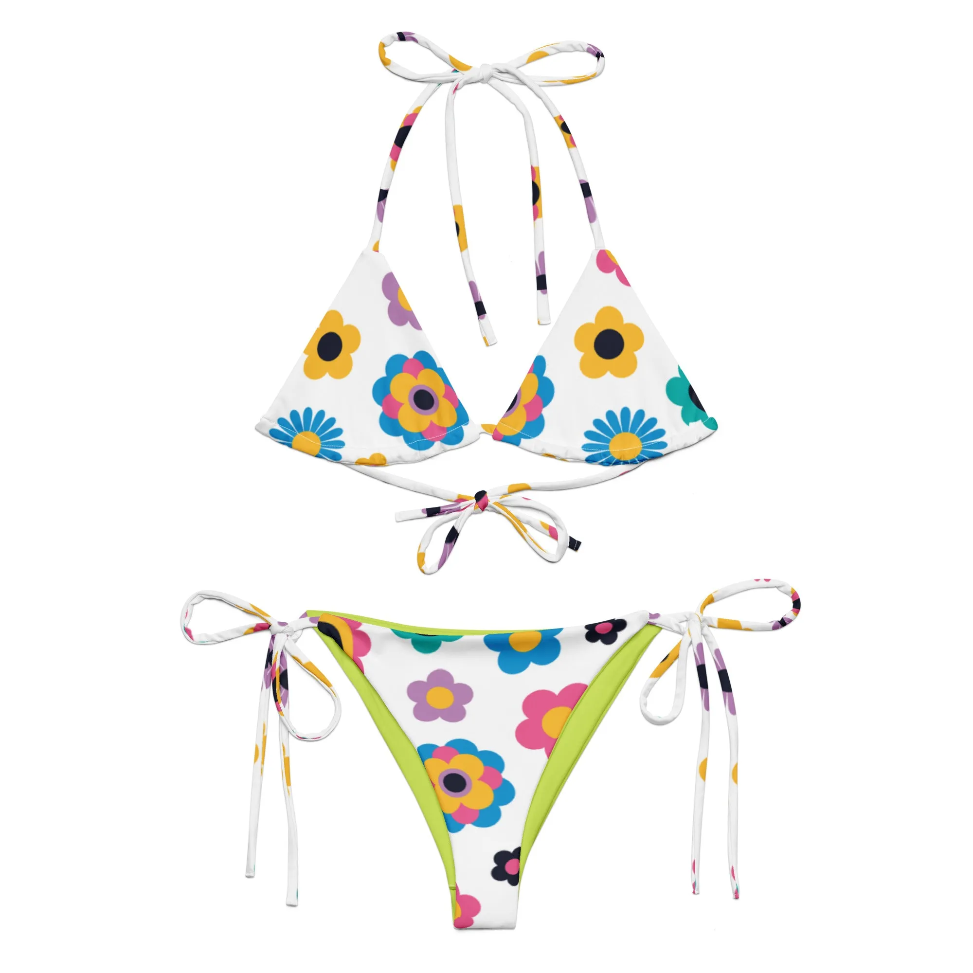 Colorful Flowers Bikini