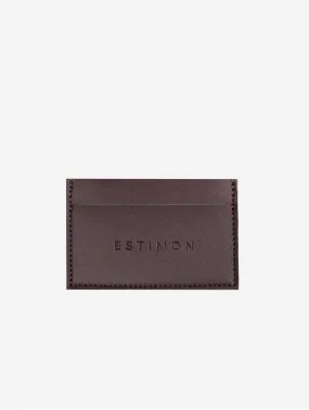 Corn Leather Vegan Cardholder | Chocolate