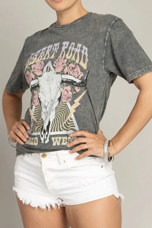 Desert Road Wild West Graphic Top