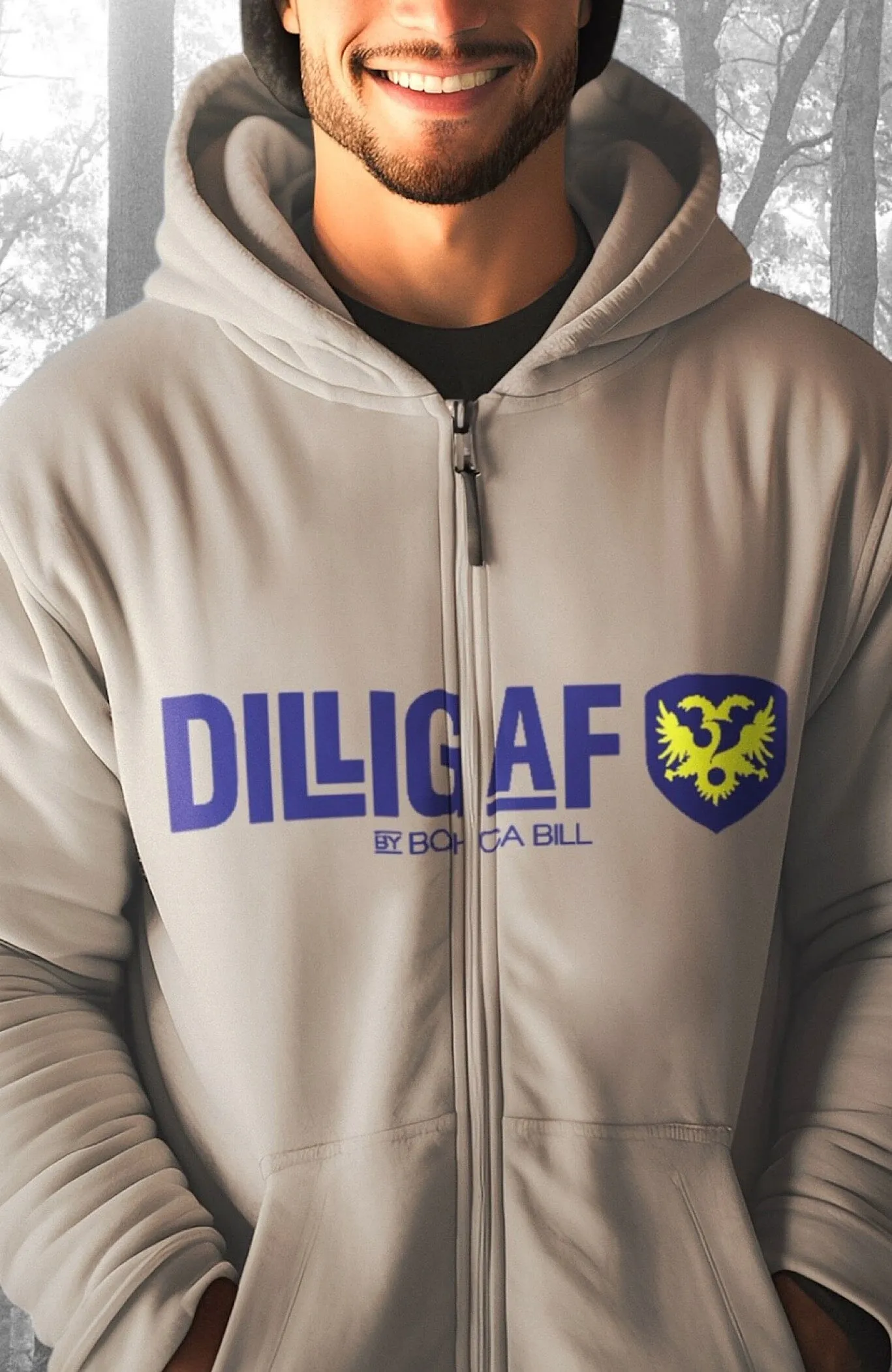 Dilligaf Classic Zip Up Hoody