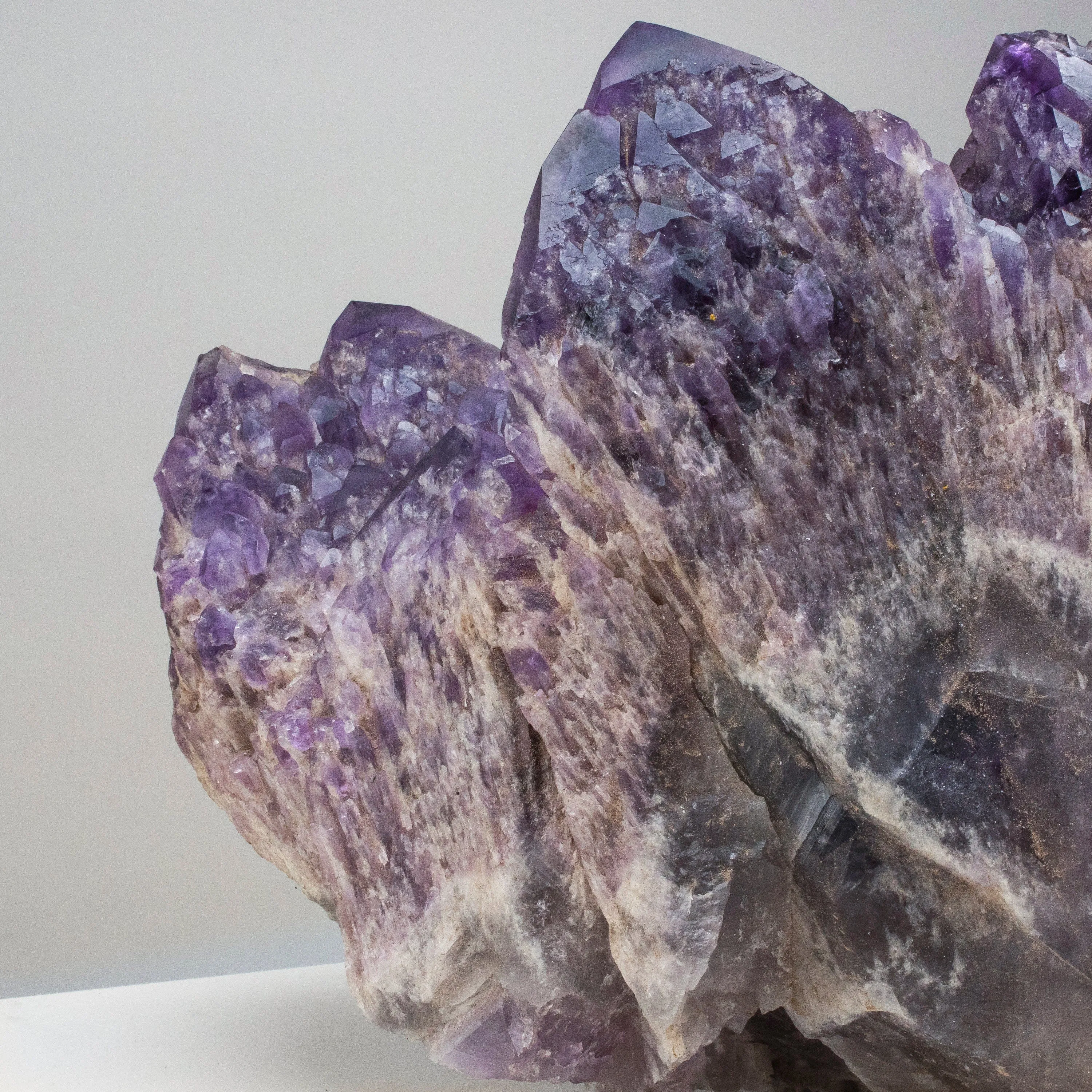 Elestial Amethyst Cluster Point from Brazil - 51lbs / 15