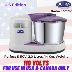 Elgi Ultra Perfect S Wet Grinder, 2 Litres, 110 Volts For use in USA & Canada only