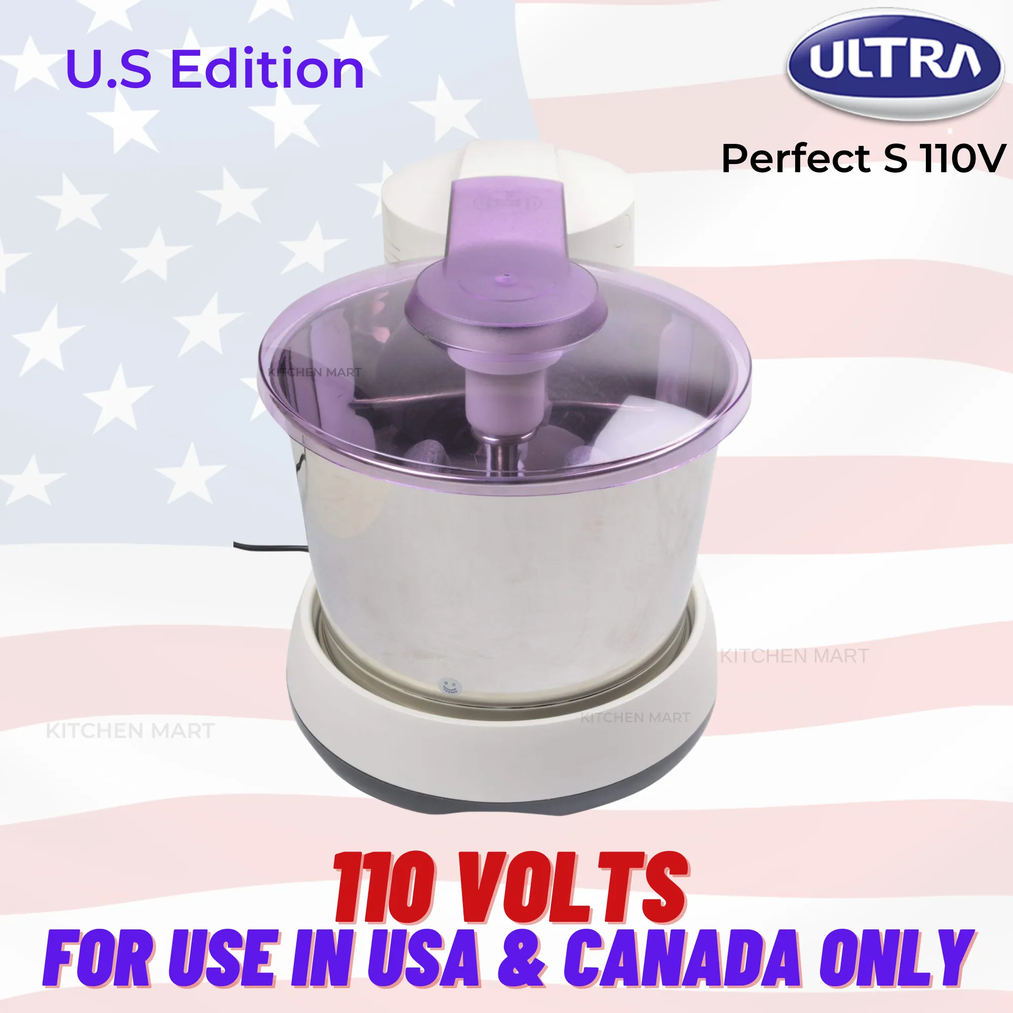 Elgi Ultra Perfect S Wet Grinder, 2 Litres, 110 Volts For use in USA & Canada only