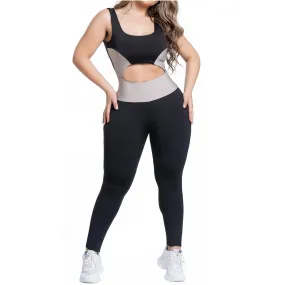 FLEXMEE 948022 |UNA PIEZA DEPORTIVA DE TALLA ALTA CON SUJETADOR ACTIVEWEAR PARA MUJER | LÍNEA DE FORMA