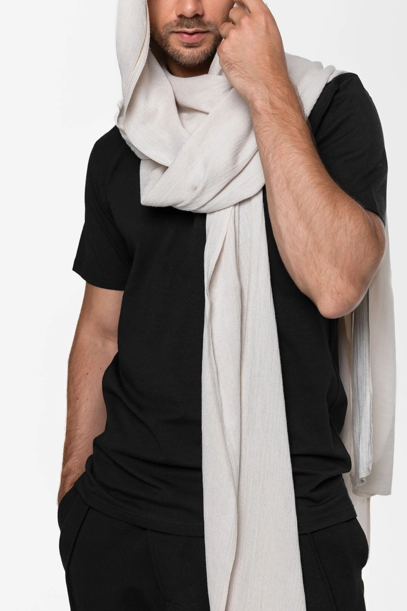 Fluid muslin scarf