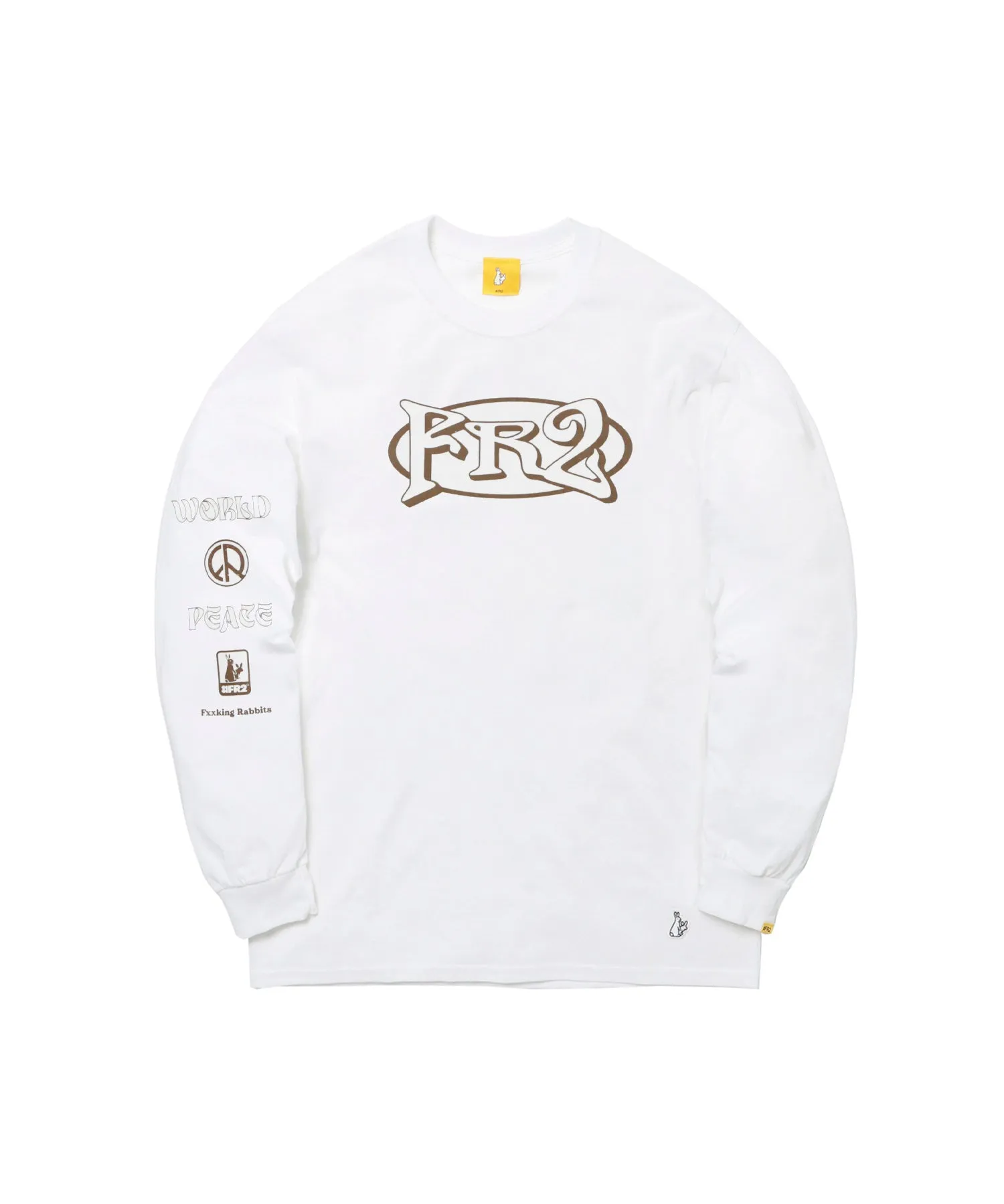 #FR2 WORLD PEACE L/S T-SHIRT-WHITE