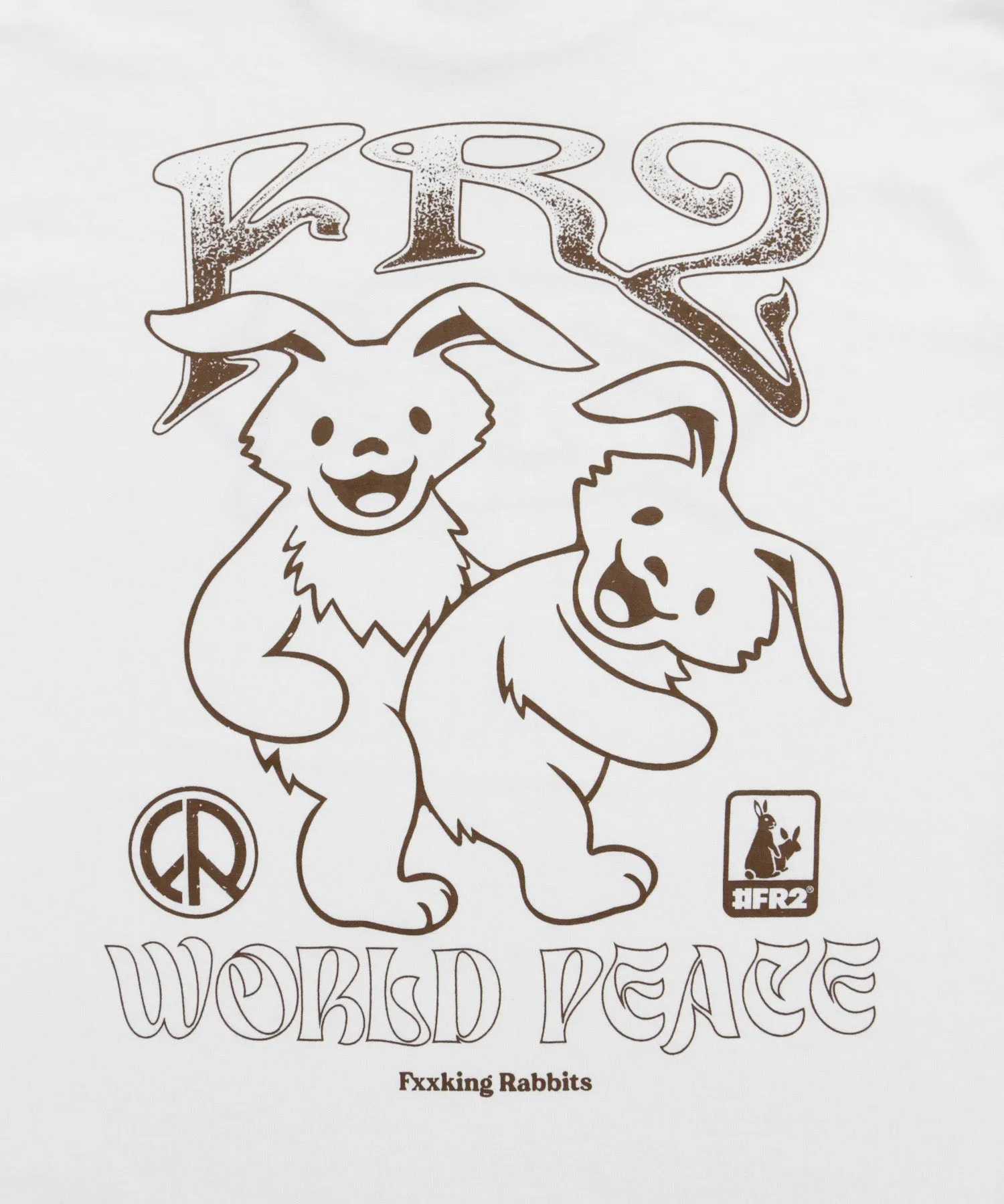 #FR2 WORLD PEACE L/S T-SHIRT-WHITE