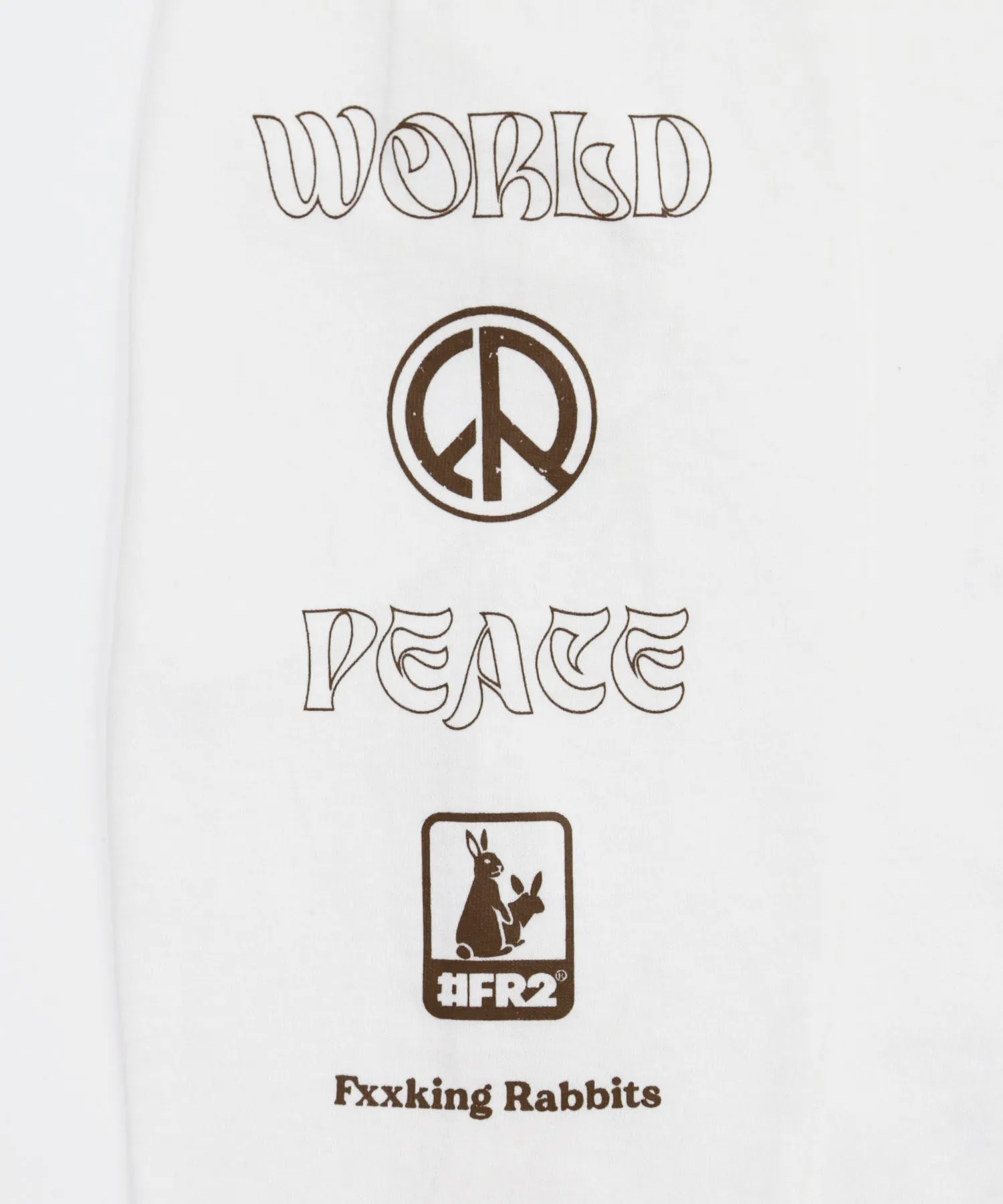 #FR2 WORLD PEACE L/S T-SHIRT-WHITE