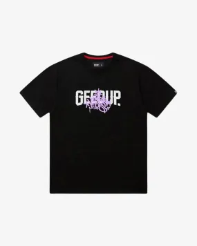 GEEDUP PFK GRAFF TEE BLACK LAVENDER