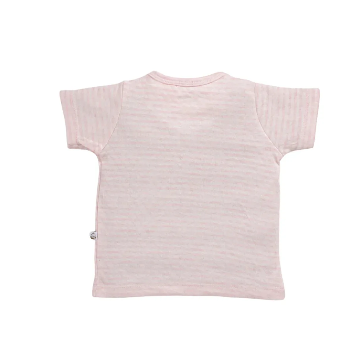 Half sleeve pink little boys stripe t-shirt for baby