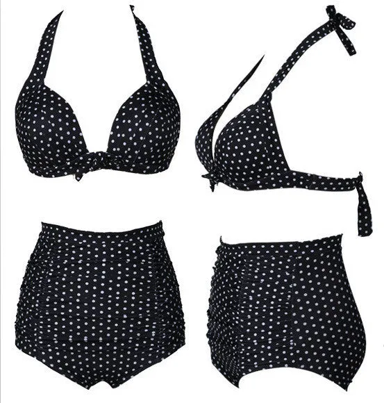 Halter High Waist Bikini Set