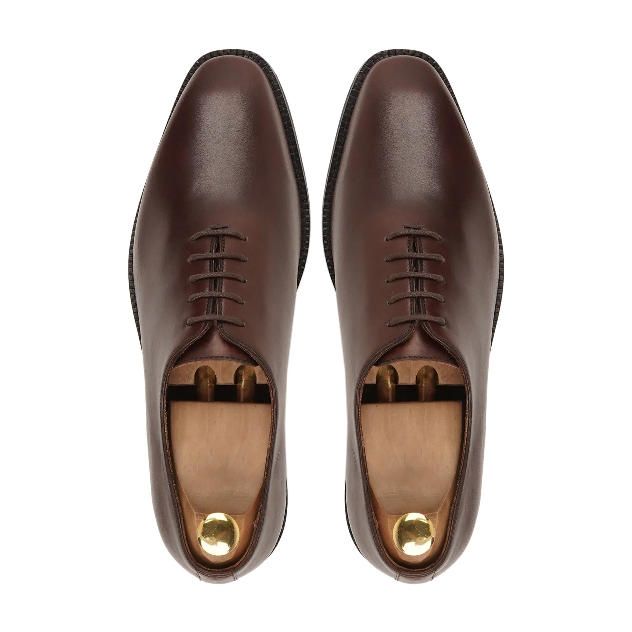 Hammer - Men's Dark Brown Calf Leather Wholecut Shoe