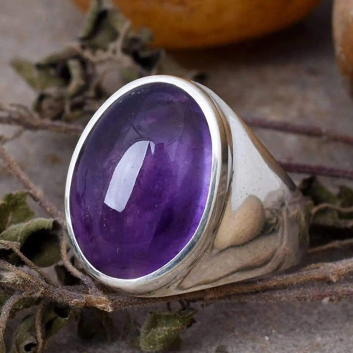 Handmade Purple Amethyst Ring