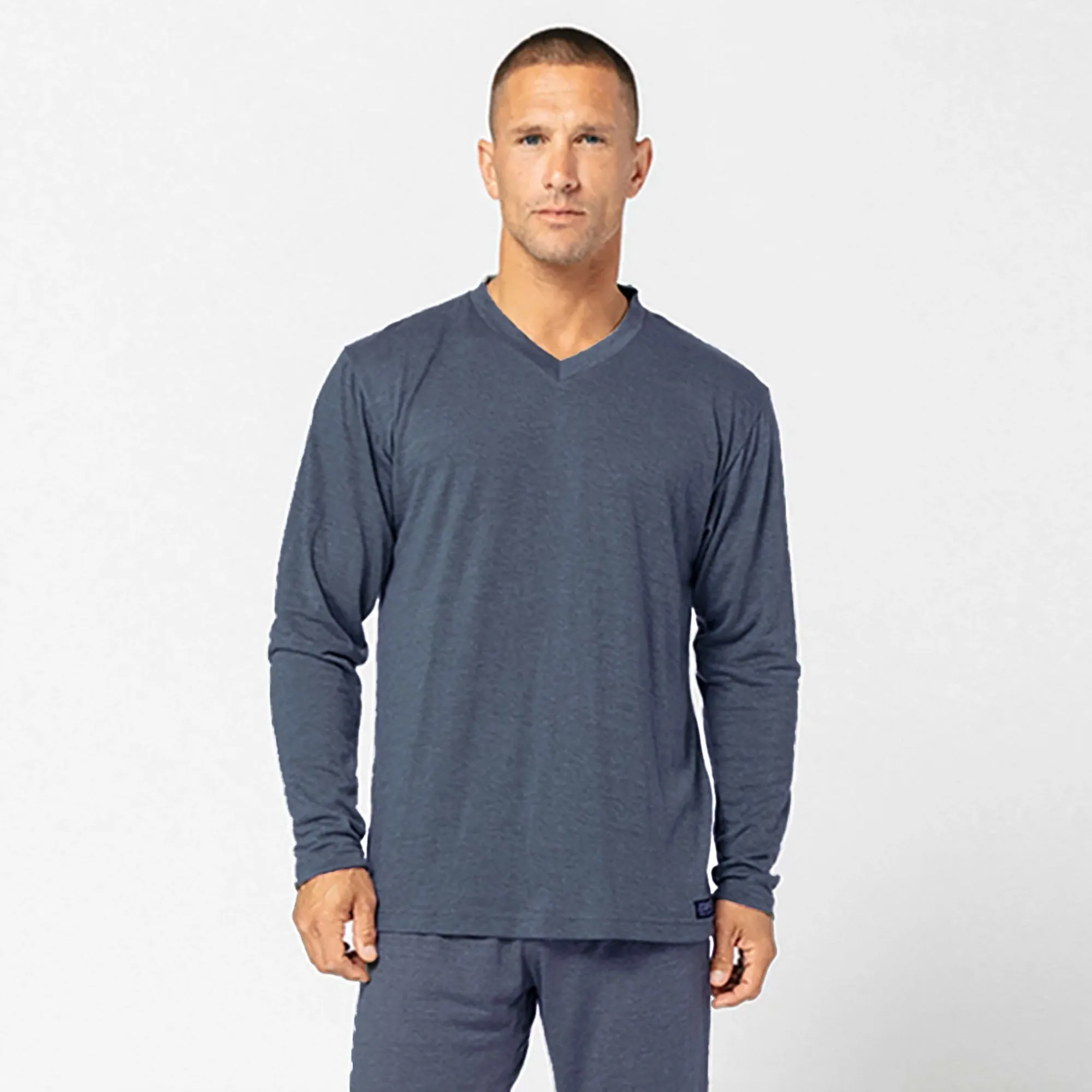 IR Sleepwear LS V Neck Shirt