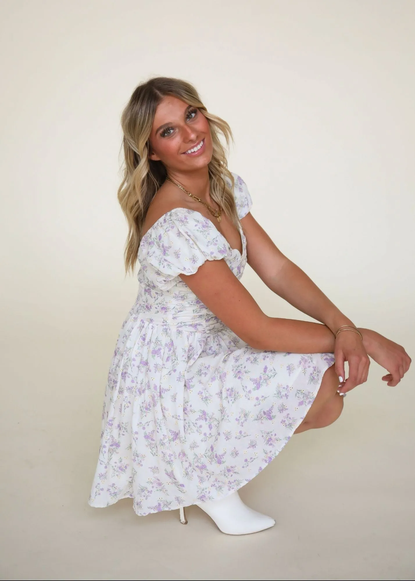 Jessa Mini Dress in Lavender