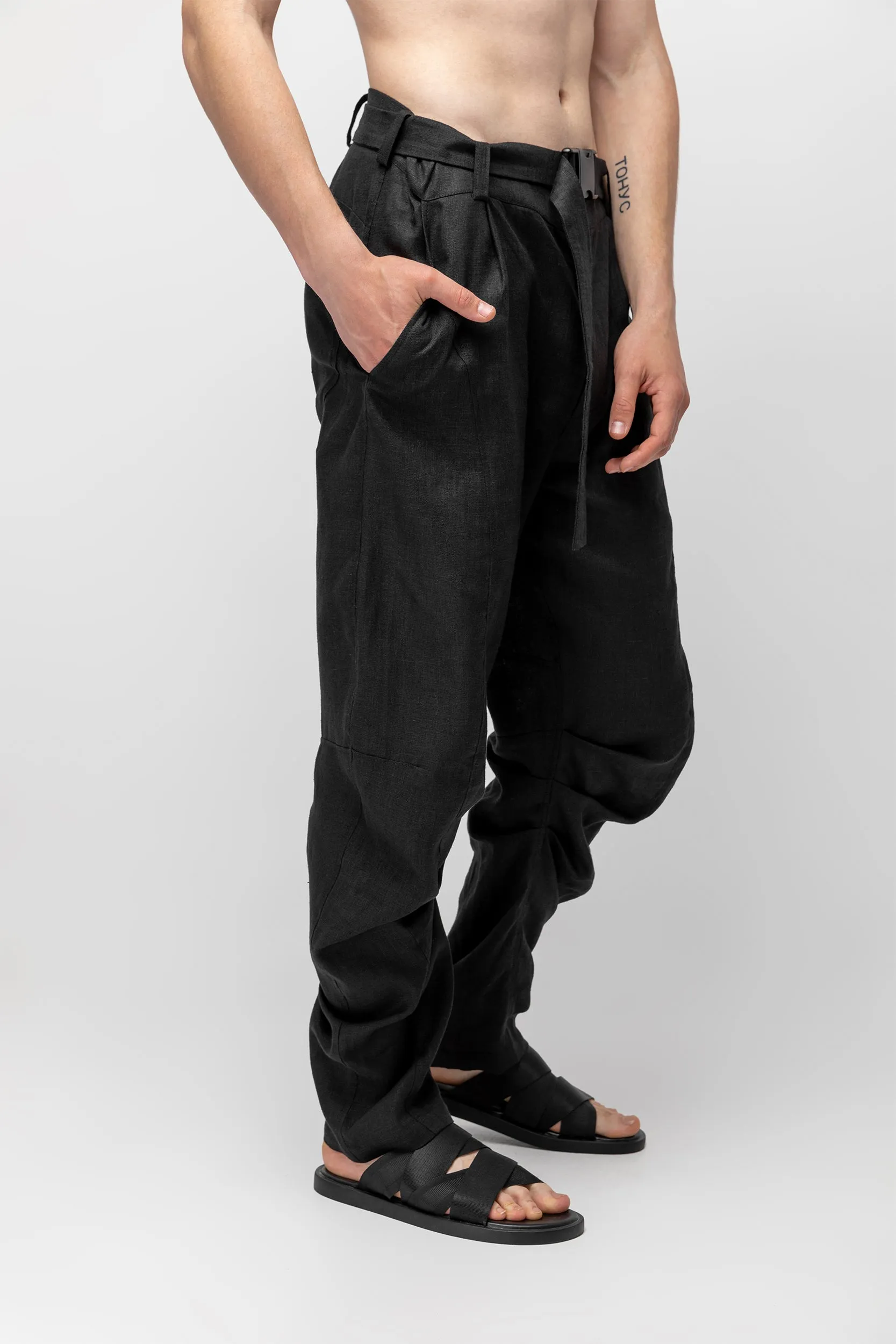 Kaihatsu Mens Pants Black