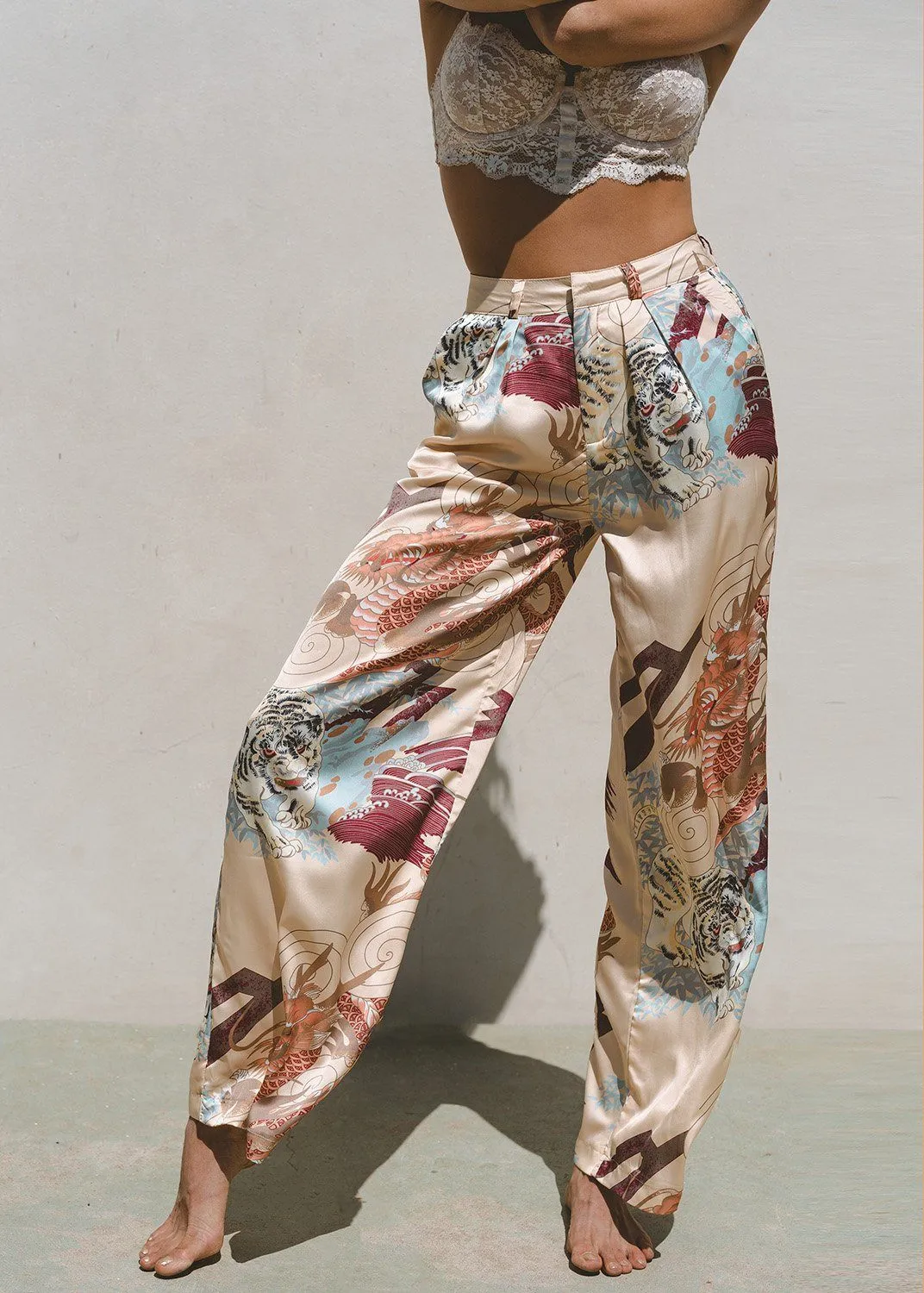 Kayda Satin Wide Leg Pants