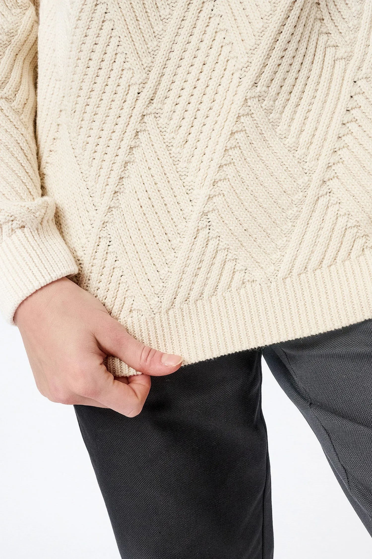 Knitted Rhomb Organic Cotton Jumper | Multiple Colours