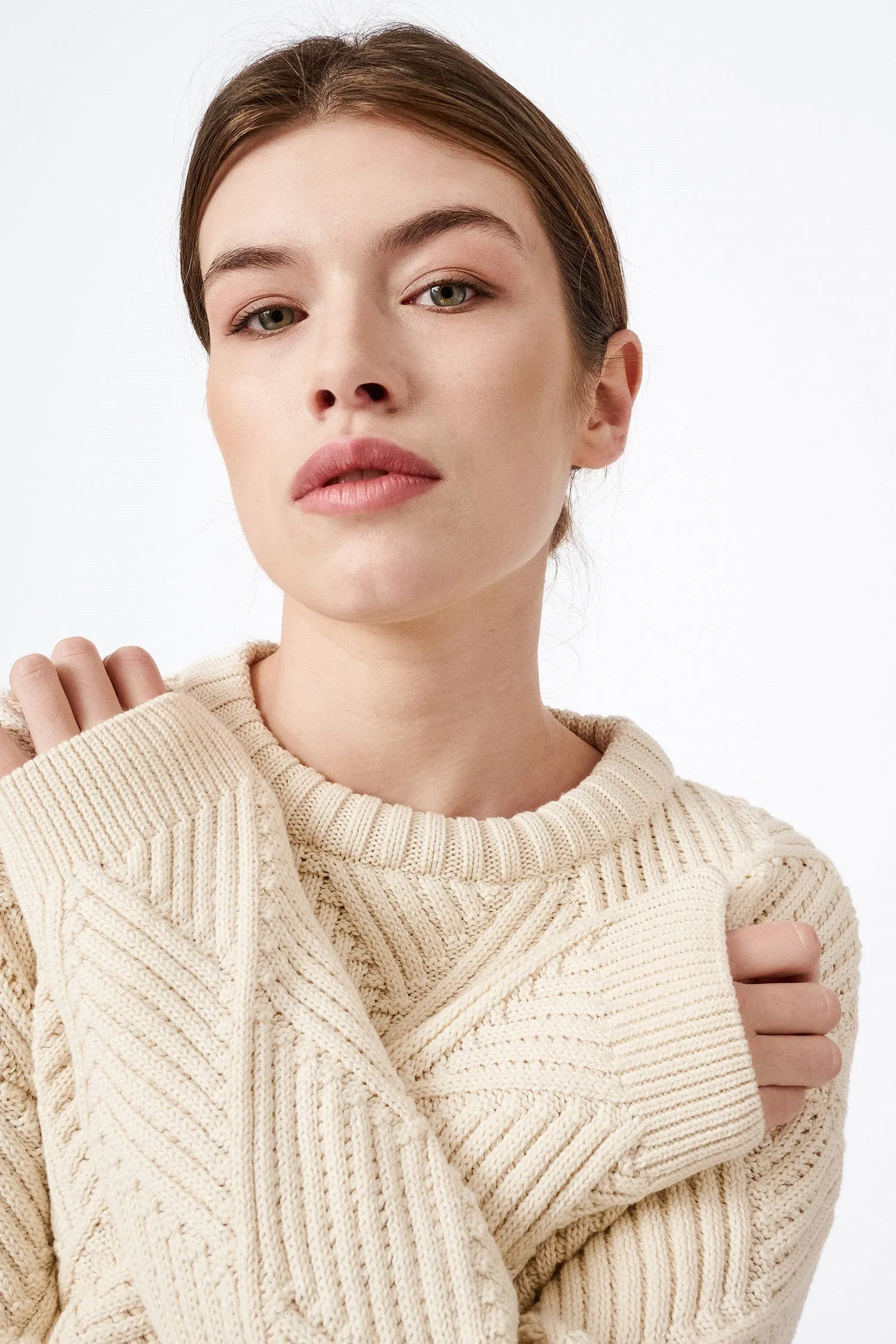 Knitted Rhomb Organic Cotton Jumper | Multiple Colours